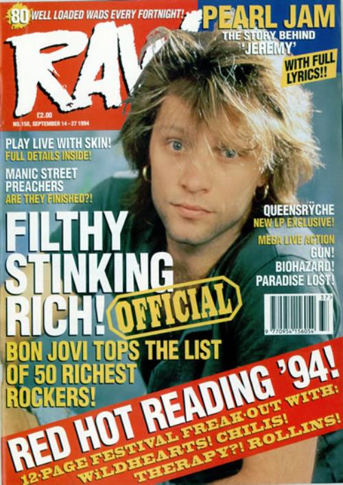 トップス BON JOVI 1994 Vintage Bon Jovi 